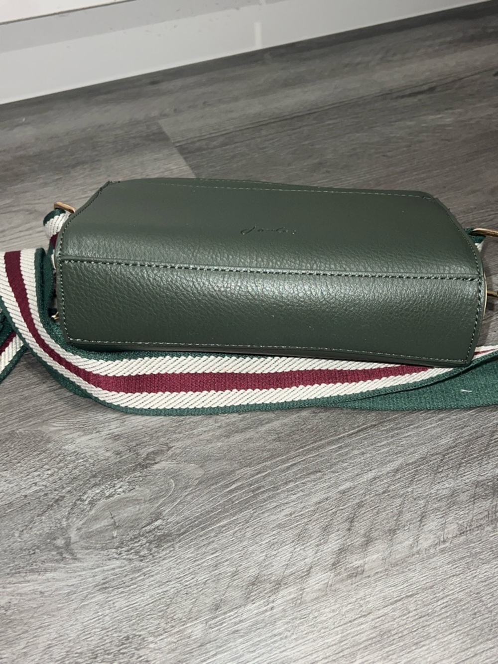 Joules Zia Vegan Leather Camera Bag - Khaki Green - Picture 14 of 16